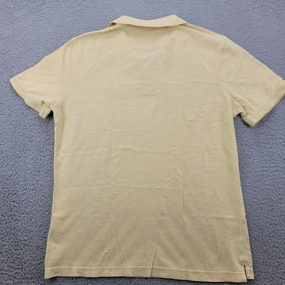 Banana Republic Shirt Mens Large Yellow Polo Golf‎ Short Sleeve Classiccore Logo